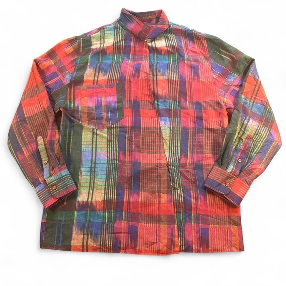 Ralph Lauren Purple Label Tops - Ralph Lauren Purple‎ Label Women’s Corinna Print Silk Habotai Shirt Large
